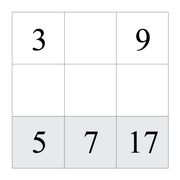 printable 10 by 3 Tenner grids math number and IQ puzzle for kids and math students