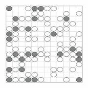 printable Japanese Masyu logic puzzle for kids and math students