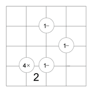 printable 4 by 4 Mathrix math calculation puzzle