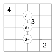 printable 4 by 4 Mathrix math calculation puzzle