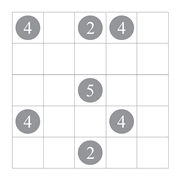 printable Shikaku logic puzzle for kids