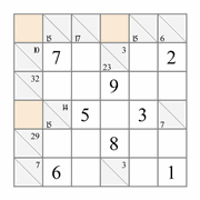 Sudoku - Your attention. Sudoku puzzle, easy level, #282 Sudoku 6x6,  separated by smaller rectangles of 2x3 cells. It is necessary to fill empty  cells with numbers from 1 to 6, each