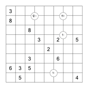 printable 8 by 8 Mathrix math calculation puzzle