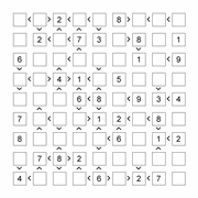 printable 9 by 9 More or Less math Sudoku for children