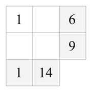 printable addition magic square puzzle for kids