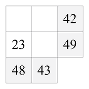 printable addition magic square puzzle for kids