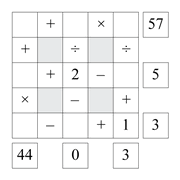 printable crossmath math number puzzle