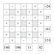 printable crossmath math number puzzle