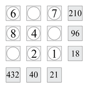 printable Fubuki multiplication skill puzzle for kids