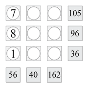 printable Fubuki multiplication skill puzzle for kids