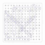 Math Word Search Puzzles in which you need to calculate the clue words