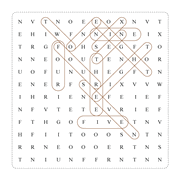 Math Word Search Puzzles in which you need to calculate the clue words