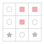 printable Shape Boxes Equation and Algebra IQ puzzle