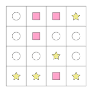 printable Shape Boxes Equation and Algebra IQ puzzle