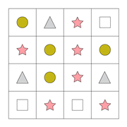 printable Shape Boxes Equation and Algebra IQ puzzle