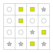 printable Shape Boxes Equation and Algebra IQ puzzle