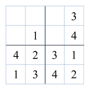 Printable PDF Easy Sudoku for Kids 4x4 400 Children Puzzles 