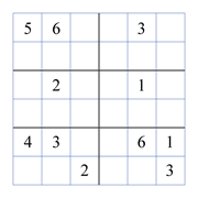 challenging 6 by 6 sudoky puzzle for kids