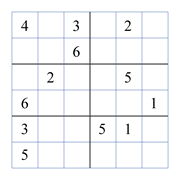 challenging 6 by 6 sudoky puzzle for kids