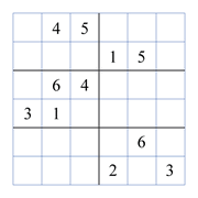 difficult 6 by 6 sudoky puzzle for kids