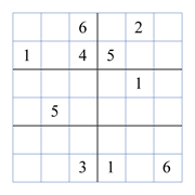 difficult 6 by 6 sudoky puzzle for kids