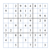 Printable Sudoku puzzles at beginners level for smaller and bigger kids