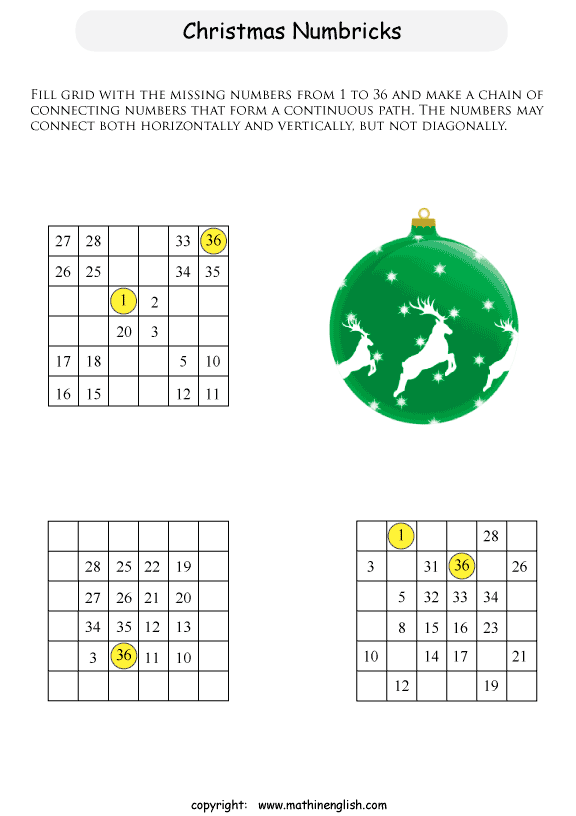 printable math number puzzle for kids