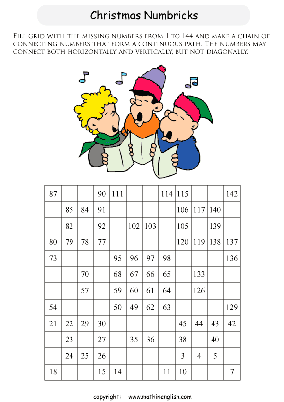 printable math number puzzle for kids