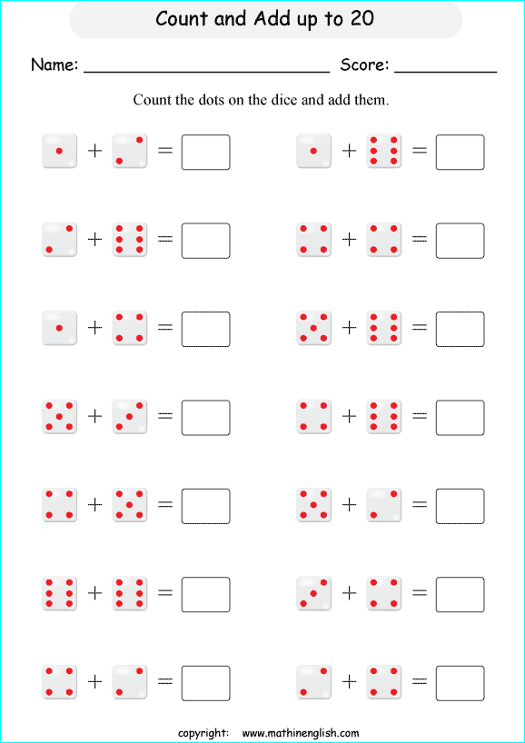 printable math addition pictures worksheets