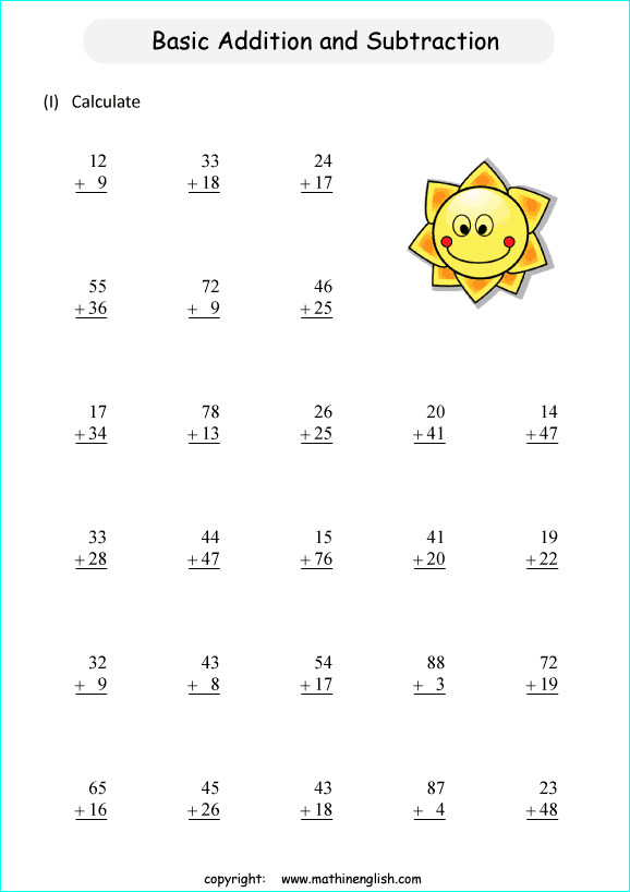 addition-and-subtraction-within-100-worksheets