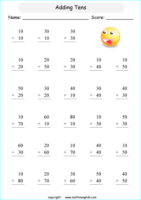 printable math addition 2 digits worksheets