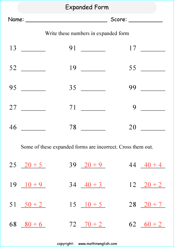 printable math place value of decimals worksheets for kids in primary and elementary math class 