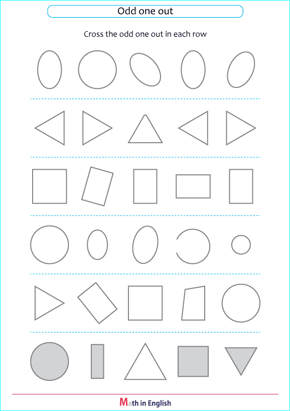 odd shape out geometry worksheet