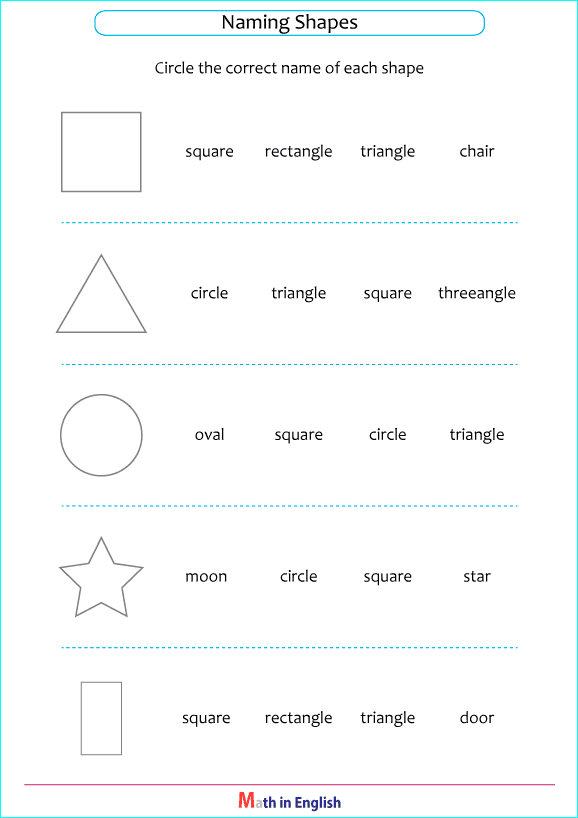 name basic shapes geometry worksheet