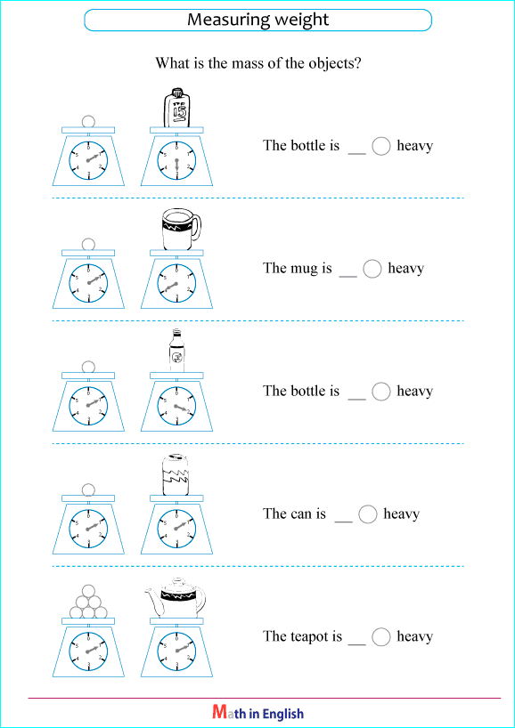 measure weight with scales