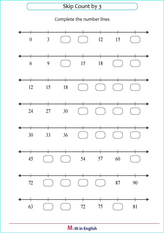 printable math addition skipcounting worksheets