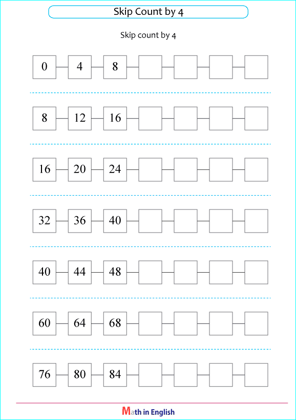 printable math addition skipcounting worksheets