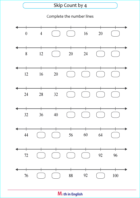 printable math addition skipcounting worksheets