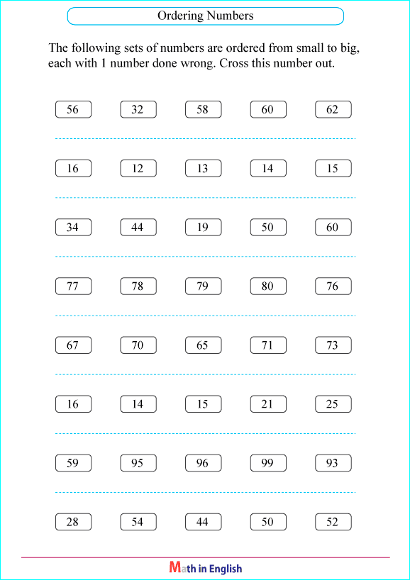 Math worksheets age 10