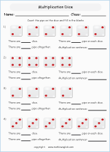 printable math multiplication with pictures worksheets for kids in primary and elementary math class 