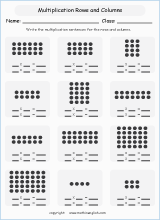 printable math multiplication with pictures worksheets for kids in primary and elementary math class 