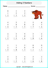 printable math 1 digit addition worksheets