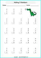 printable math 1 digit addition worksheets