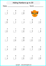 printable math 1 digit addition worksheets