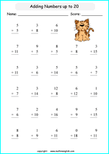 printable math 1 digit addition worksheets