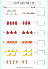 Grade 1 Addition Up To 20 With Pictures And Visuals Math School Worksheets For Primary And Elementary Math Education.