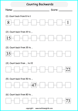 printable math countig numbers,  numeracy and number worksheets for primary and elementary math class