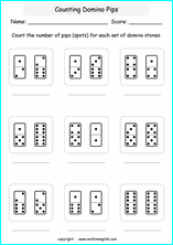 printable math countig numbers,  numeracy and number worksheets for primary and elementary math class