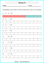 printable math addition pictures worksheets