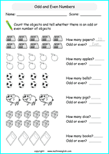 printable math odd and even numbers worksheets for kids in primary and elementary math class 